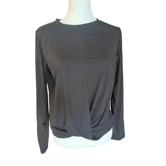 Legend women’s athletic top with twist bottom long sleeve activewear size large - Picture 3 of 7